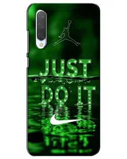 Чехол для Xiaomi Mi CC9e с картинкой «Зеленый неоновый Nike»