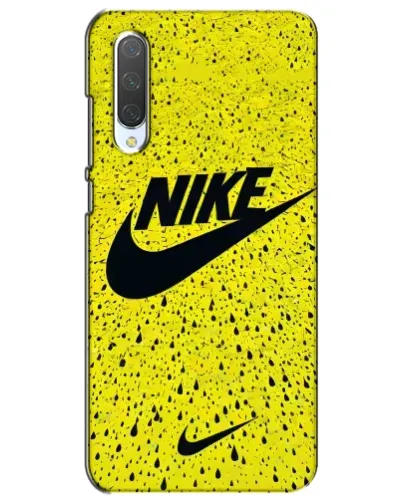 Чехол для Xiaomi Mi CC9e с картинкой «Желтый текстурный Nike»