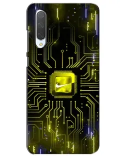 Чехол для Xiaomi Mi CC9e с картинкой «Nike — золотая искра»