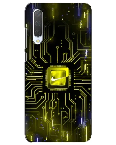 Чехол для Xiaomi Mi CC9e с картинкой «Nike — золотая искра»