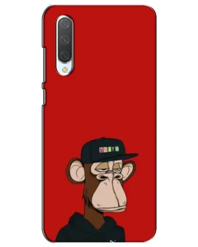 Чохол для Xiaomi Mi CC9e з картинкою «Bored Ape — червоний фон»