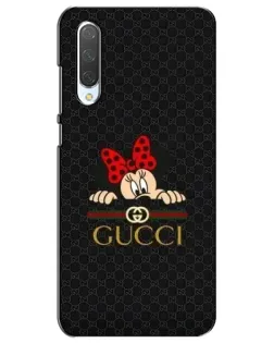 Чохол для Xiaomi Mi CC9e з картинкою «Мінні Маус Gucci — чорний»