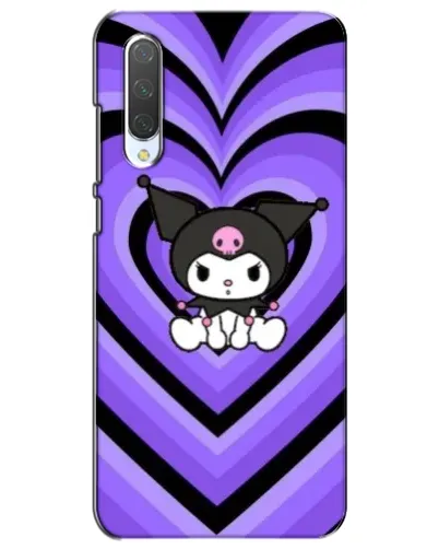 Чехол для Xiaomi Mi CC9e с картинкой «Kuromi и фиолетовые сердца»
