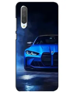 Чехол для Xiaomi Mi CC9e с картинкой «Голубая BMW M4»