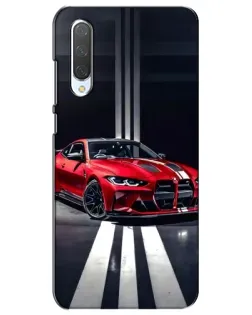 Чехол для Xiaomi Mi CC9e с картинкой «Красная BMW на дороге»