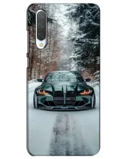 Чехол для Xiaomi Mi CC9e с картинкой «BMW в зимнем лесу»