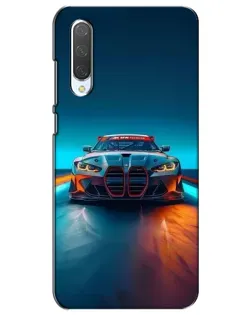 Чехол для Xiaomi Mi CC9e с картинкой «BMW — огни неона»