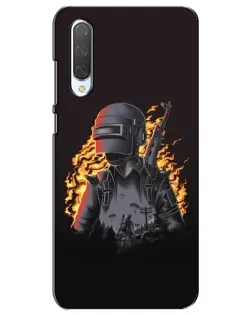Чохол для Xiaomi Mi CC9e з картинкою «PUBG — вогняний силует»