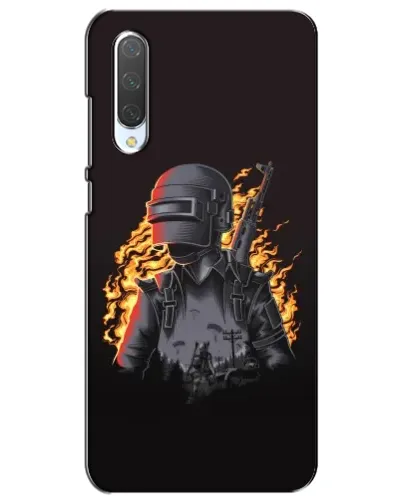 Чохол для Xiaomi Mi CC9e з картинкою «PUBG — вогняний силует»