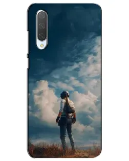 Чохол для Xiaomi Mi CC9e з картинкою «Герой PUBG на скелі»