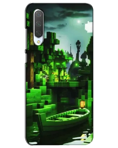 Чохол для Xiaomi Mi CC9e з картинкою «Minecraft лісовий пейзаж»