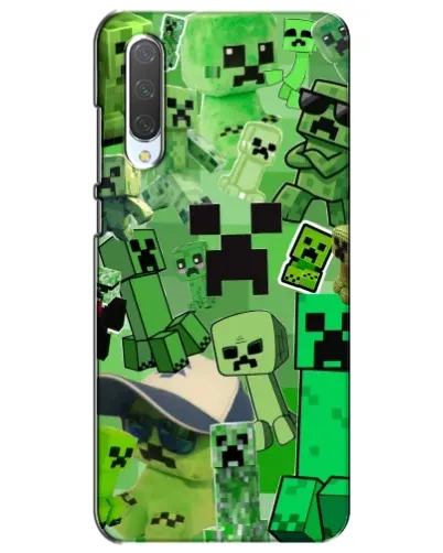 Чохол для Xiaomi Mi CC9e з картинкою «Кріпери Minecraft»