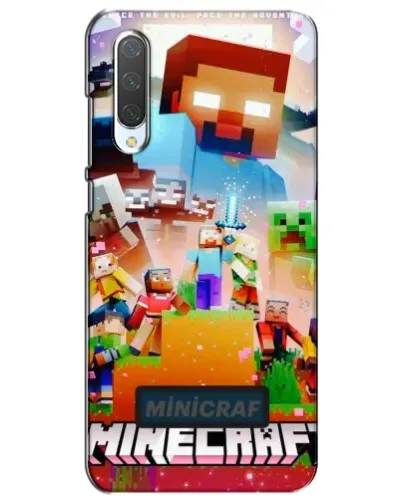 Чохол для Xiaomi Mi CC9e з картинкою «Minecraft герої гри»