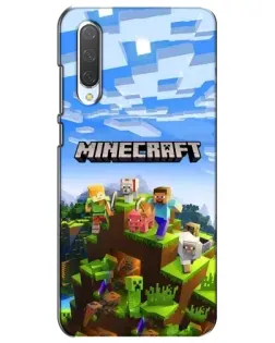 Чохол для Xiaomi Mi CC9e з картинкою «Minecraft класичний світ»