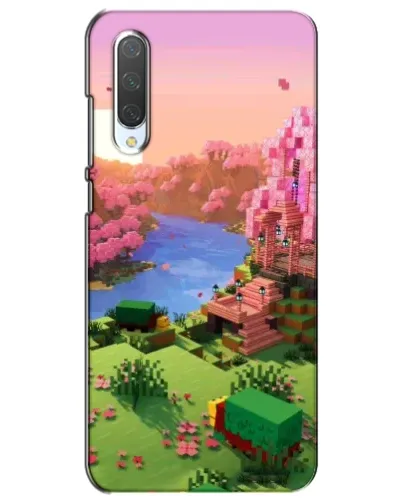 Чохол для Xiaomi Mi CC9e з картинкою «Рожеве дерево Minecraft»
