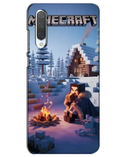 Чохол для Xiaomi Mi CC9e з картинкою «Зимовий Minecraft»