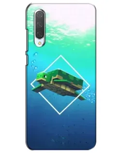 Чехол для Xiaomi Mi CC9e с картинкой «Черепаха Minecraft»