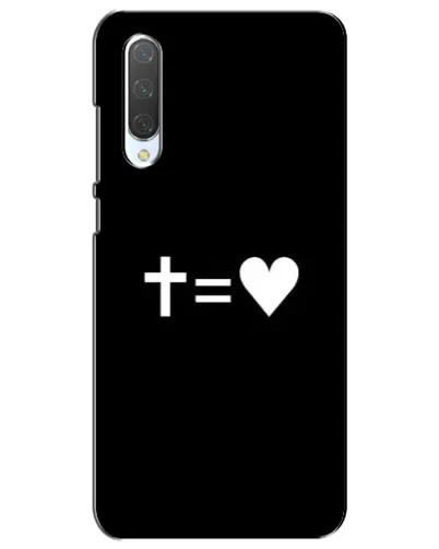 Чехол для Xiaomi Mi CC9e с картинкой «Крест и Сердце»