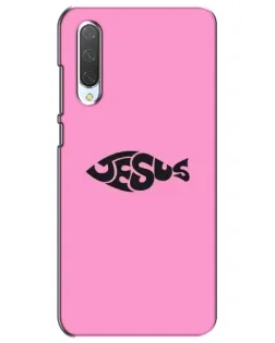 Чехол для Xiaomi Mi CC9e с картинкой «Розовый символ  Jesus»