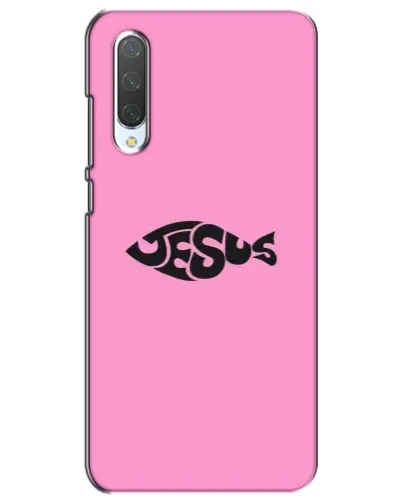 Чехол для Xiaomi Mi CC9e с картинкой «Розовый символ  Jesus»