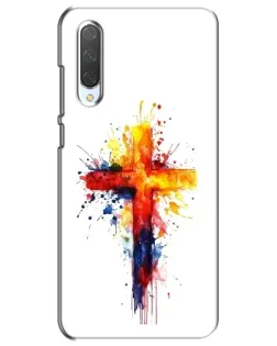 Чехол для Xiaomi Mi CC9e с картинкой «Акварельный крест»