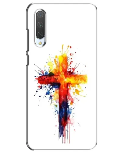 Чехол для Xiaomi Mi CC9e с картинкой «Акварельный крест»