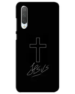 Чохол для Xiaomi Mi CC9e з картинкою «Графічний хрест Jesus»
