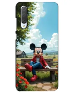 Чехол для Xiaomi Mi CC9e с картинкой «Микки на скамейке»