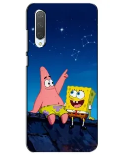 Чехол для Xiaomi Mi CC9e с картинкой «Губка Боб и Патрик ночью» Чехол для Xiaomi Mi CC9e с картинкой «Губка Боб и Патрик ночью»