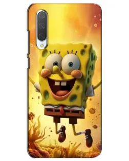 Чехол для Xiaomi Mi CC9e с картинкой «Губка Боб прыгает»