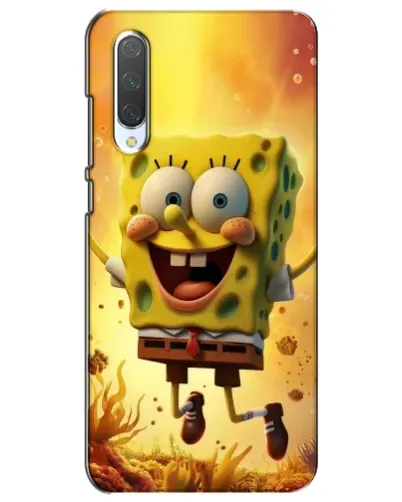 Чехол для Xiaomi Mi CC9e с картинкой «Губка Боб прыгает»