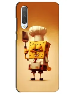 Чехол для Xiaomi Mi CC9e с картинкой «Губка Боб повар»