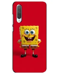 Чехол для Xiaomi Mi CC9e с картинкой «Спанч Боб на красном»