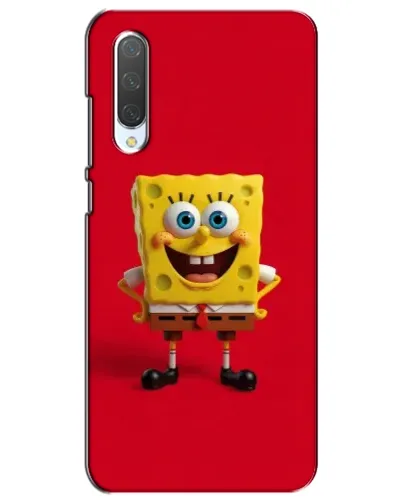 Чехол для Xiaomi Mi CC9e с картинкой «Спанч Боб на красном»