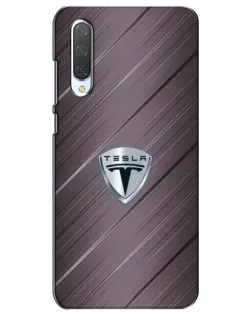 Чехол для Xiaomi Mi CC9e с картинкой «Металлическая текстура Tesla»
