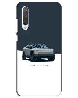 Чехол для Xiaomi Mi CC9e с картинкой «Серебристый Cybertruck Tesla»