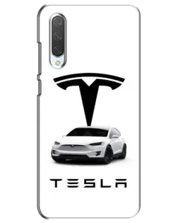 Чехол для Xiaomi Mi CC9e с картинкой «Tesla White Style»
