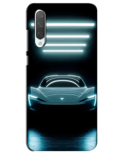 Чехол для Xiaomi Mi CC9e с картинкой «Tesla в неоне» Чехол для Xiaomi Mi CC9e с картинкой «Tesla в неоне»