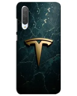 Чехол для Xiaomi Mi CC9e с картинкой «Мраморная Tesla Gold»