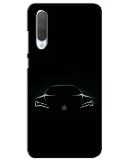 Чехол для Xiaomi Mi CC9e с картинкой «Mercedes — силуэт авто»