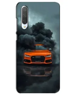 Чехол для Xiaomi Mi CC9e с картинкой «Audi в облаках дыма»