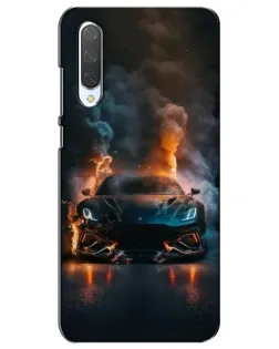 Чехол для Xiaomi Mi CC9e с картинкой «Lamborghini дымная эстетика»