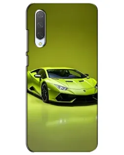 Чехол для Xiaomi Mi CC9e с картинкой «Салатовый Lamborghini Huracan»