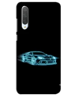 Чехол для Xiaomi Mi CC9e с картинкой «Неоновый контур Lamborghini»