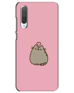 Чехол для Xiaomi Mi CC9e с картинкой «Pusheen сердце»