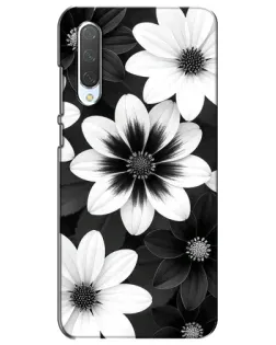 Чехол для Xiaomi Mi CC9e с картинкой «Монохромные астры»