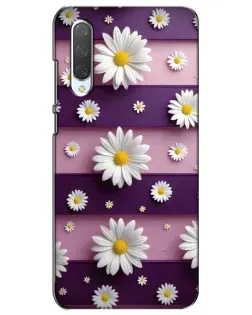 Чехол для Xiaomi Mi CC9e с картинкой «Ромашки на фиолетовом»