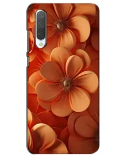 Чехол для Xiaomi Mi CC9e с картинкой «Оранжевый макро цветок»