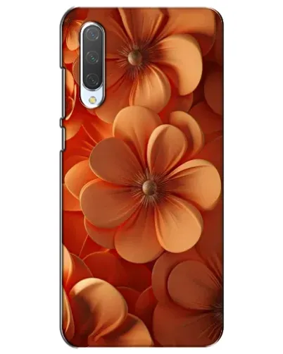 Чехол для Xiaomi Mi CC9e с картинкой «Оранжевый макро цветок»