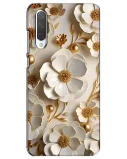 Чехол для Xiaomi Mi CC9e с картинкой «Белие бумажние  цвети»